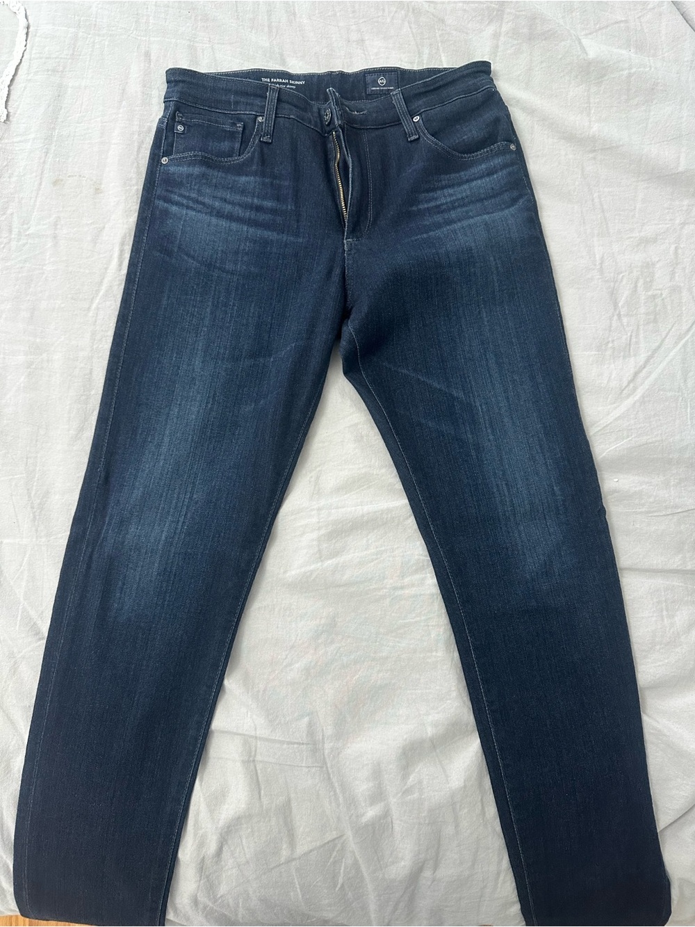 Ag Adriano Goldschmied Women's Dark Indigo Skinny Jeans “THE FARRAH SKINNY”